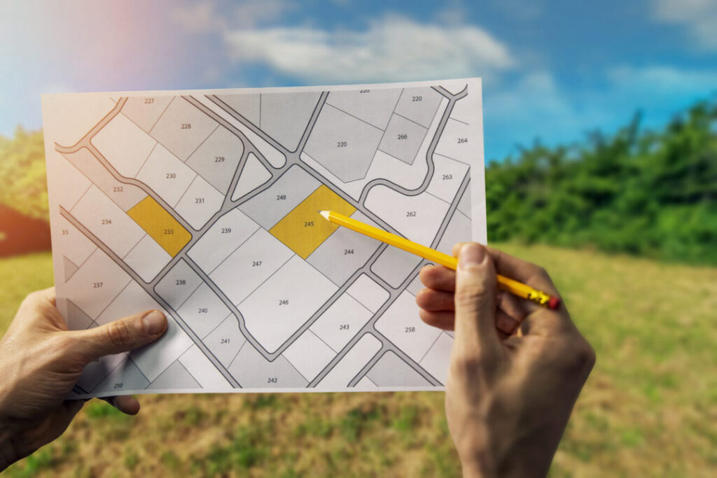 Croquis de terrenos inmobiliarios