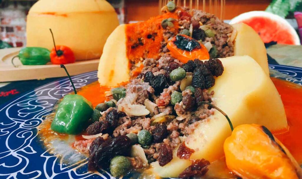Queso relleno platillo de la gastronomía yucateca